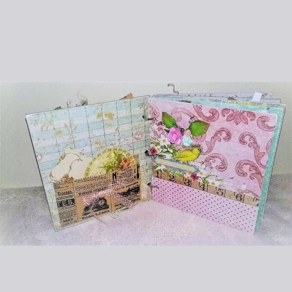 Handmade Crafted Book Rustic/Shabby Chic Woodland Themed Fairy Guest Book Gift - Picture 5 of 5